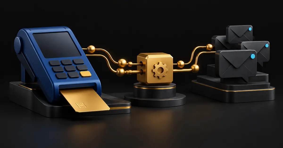 Payment approval connected to automated chat delivery